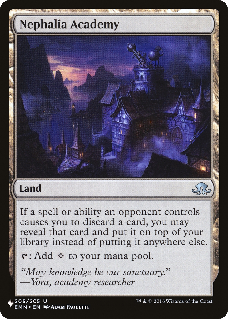Magic: The Gathering - Nephalia Academy - The List
