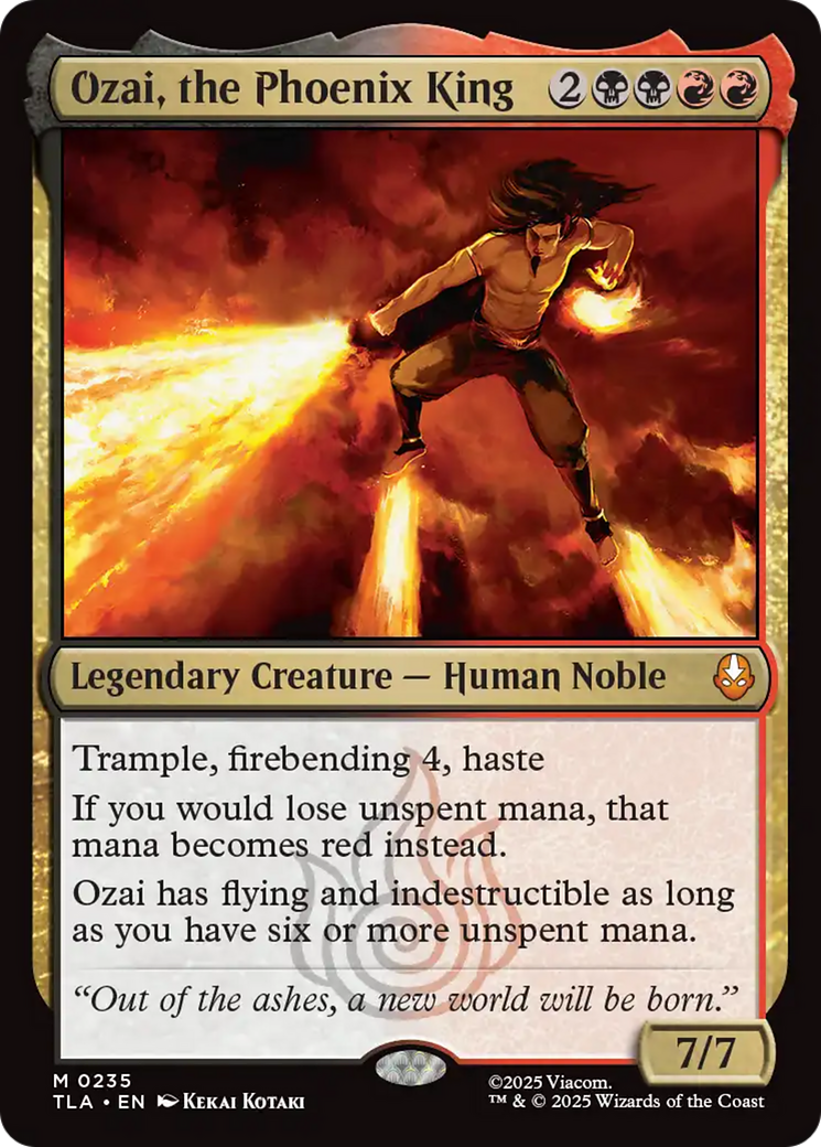 Magic: The Gathering - Ozai, the Phoenix King Foil - Avatar: The Last Airbender