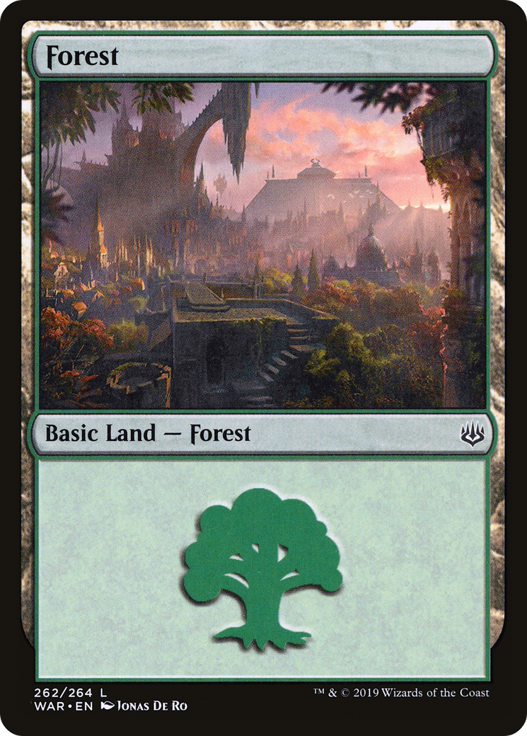 Magic: The Gathering - Forest #262 Foil - War of the Spark