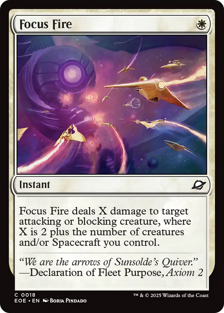 Magic: The Gathering - Focus Fire Foil - Edge of Eternities