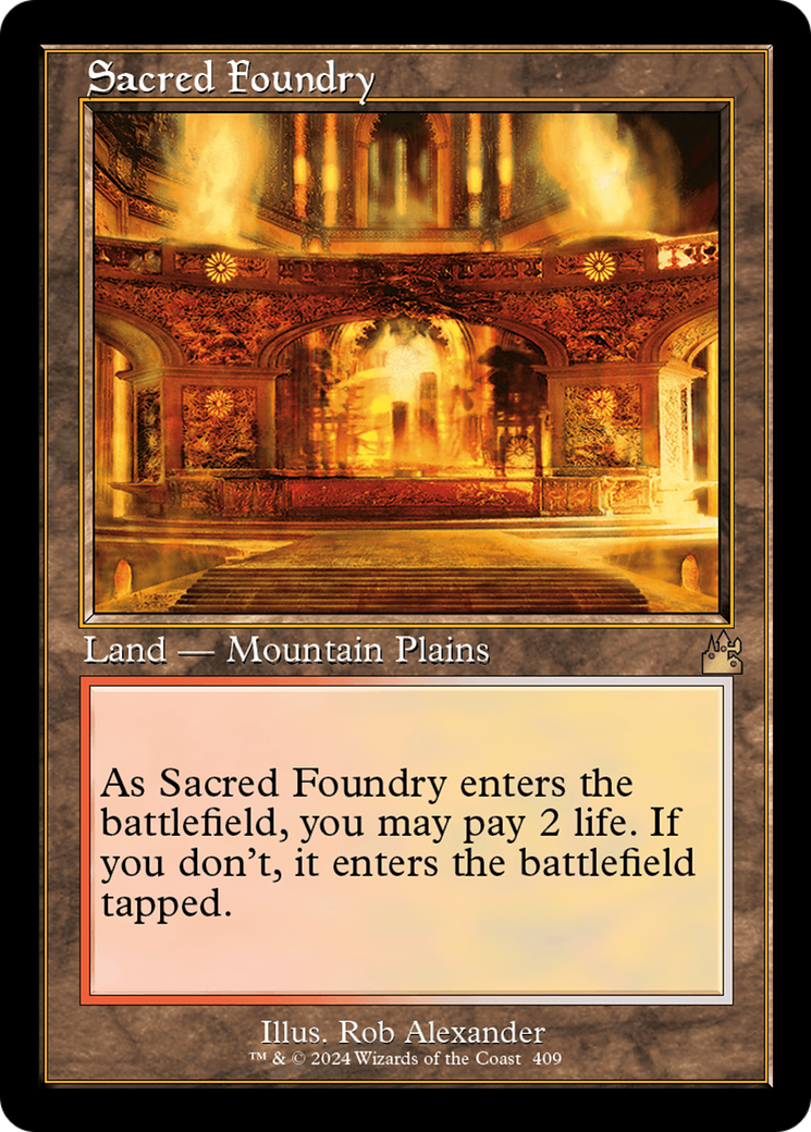 Magic: The Gathering - Sacred Foundry Foil - Ravnica Remastered