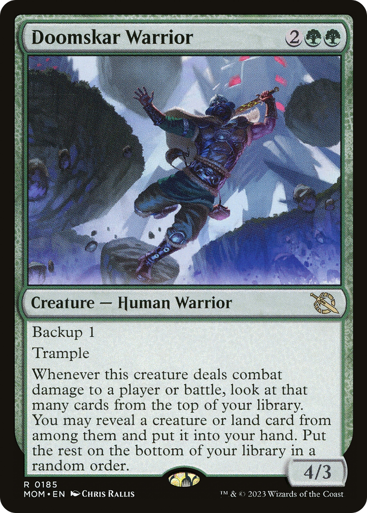 Magic: The Gathering - Doomskar Warrior - March of the Machine