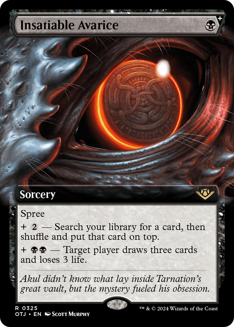Magic: The Gathering - Insatiable Avarice Foil - Outlaws of Thunder Junction
