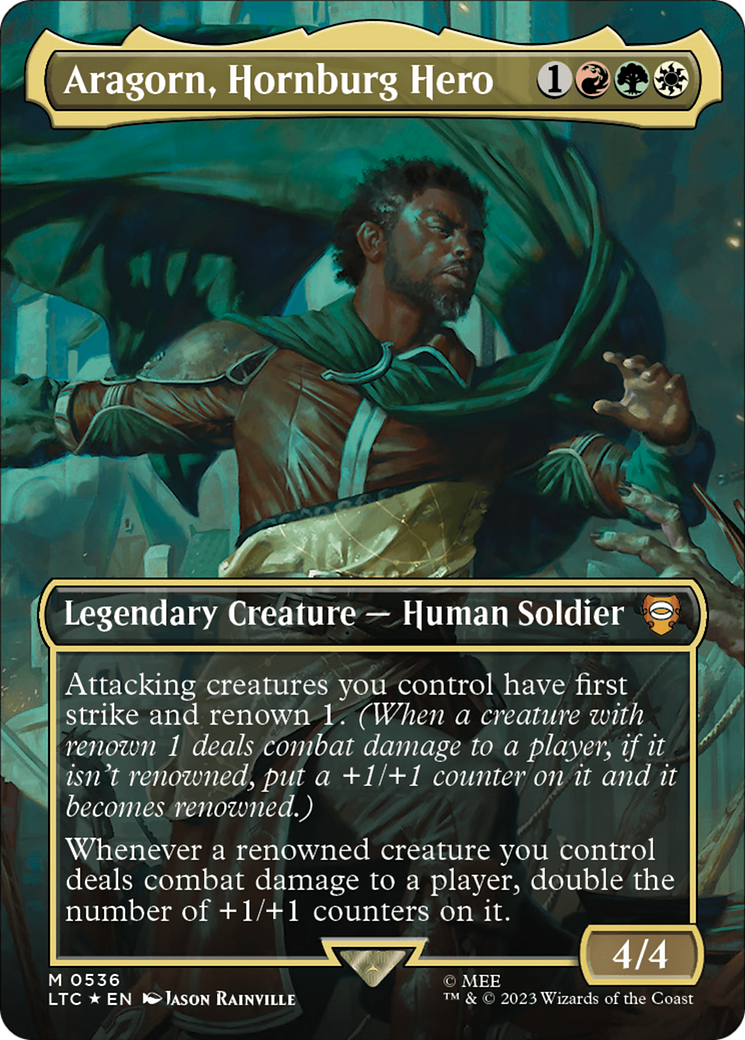 Magic: The Gathering - Aragorn, Hornburg Hero Foil - Tales of Middle-earth Commander