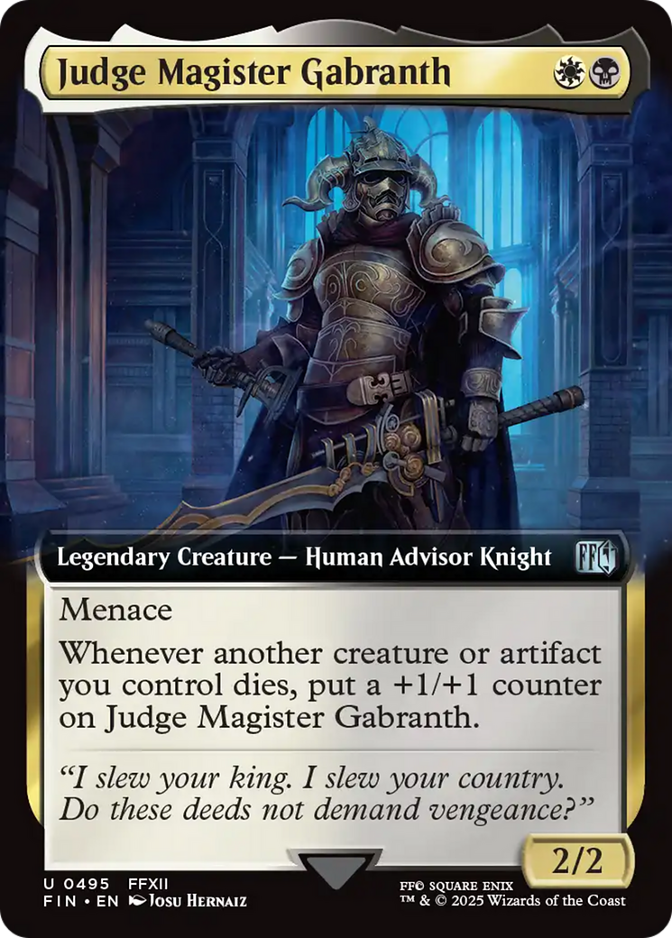 Magic: The Gathering - Judge Magister Gabranth - Final Fantasy