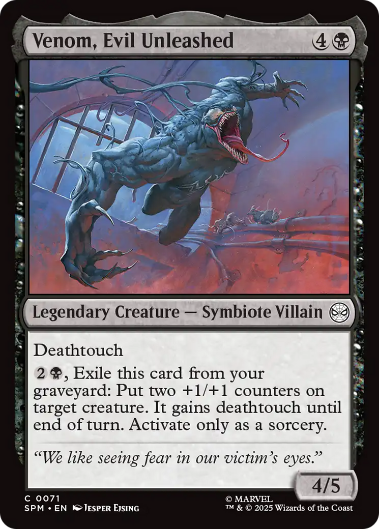 Magic: The Gathering - Venom, Evil Unleashed Foil - Marvel's Spider-Man