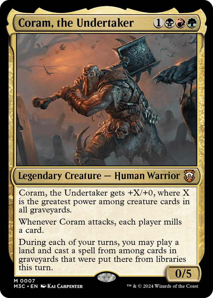 Magic: The Gathering - Coram, the Undertaker Foil - Modern Horizons 3 Commander