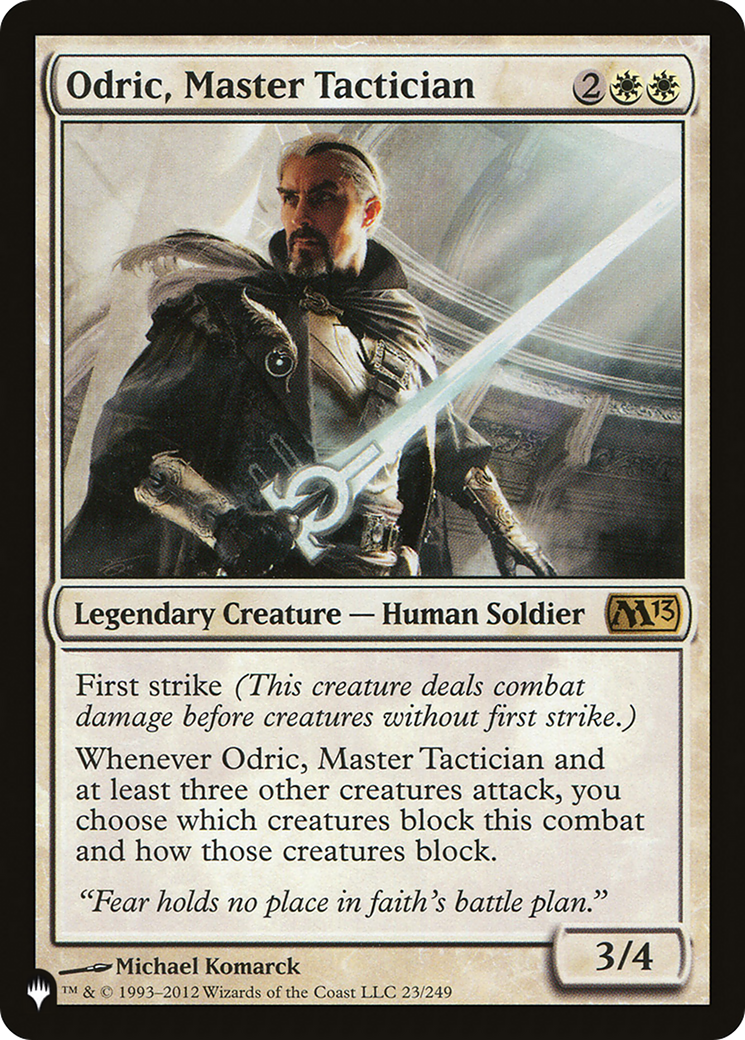 Magic: The Gathering - Odric, Master Tactician - The List