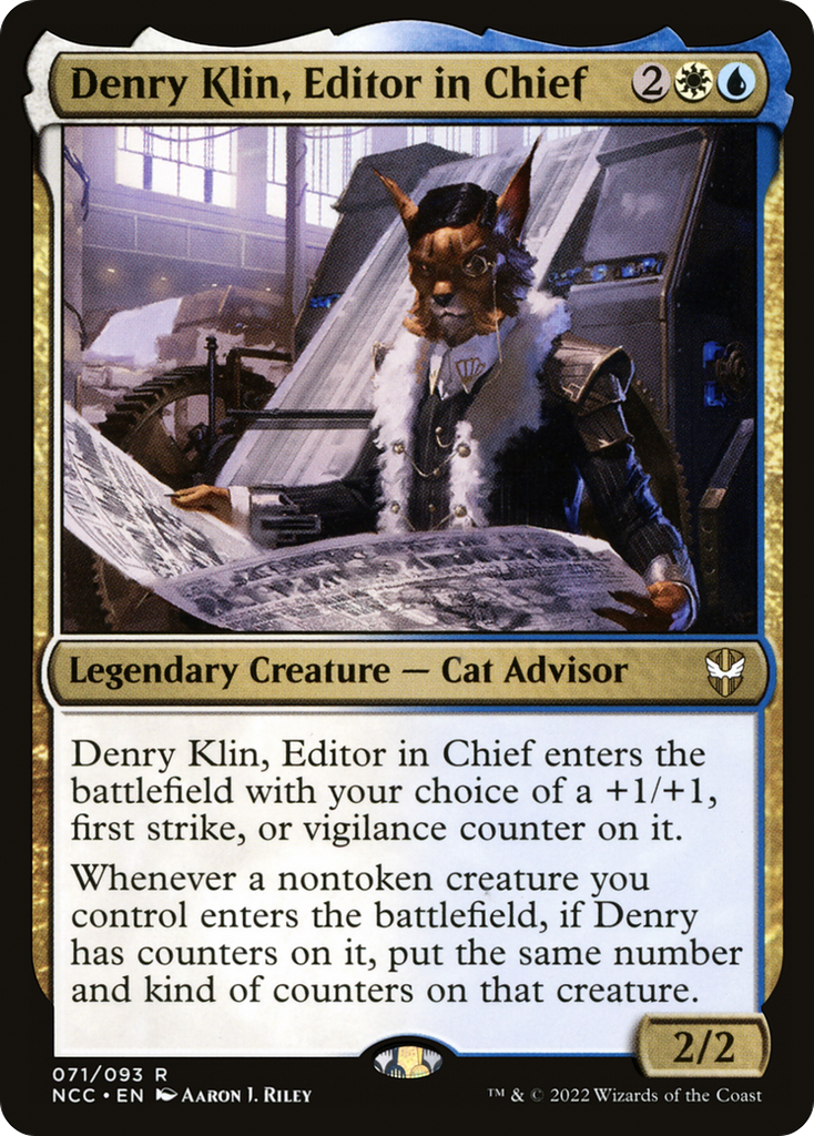 Magic: The Gathering - Denry Klin, Editor in Chief - New Capenna Commander