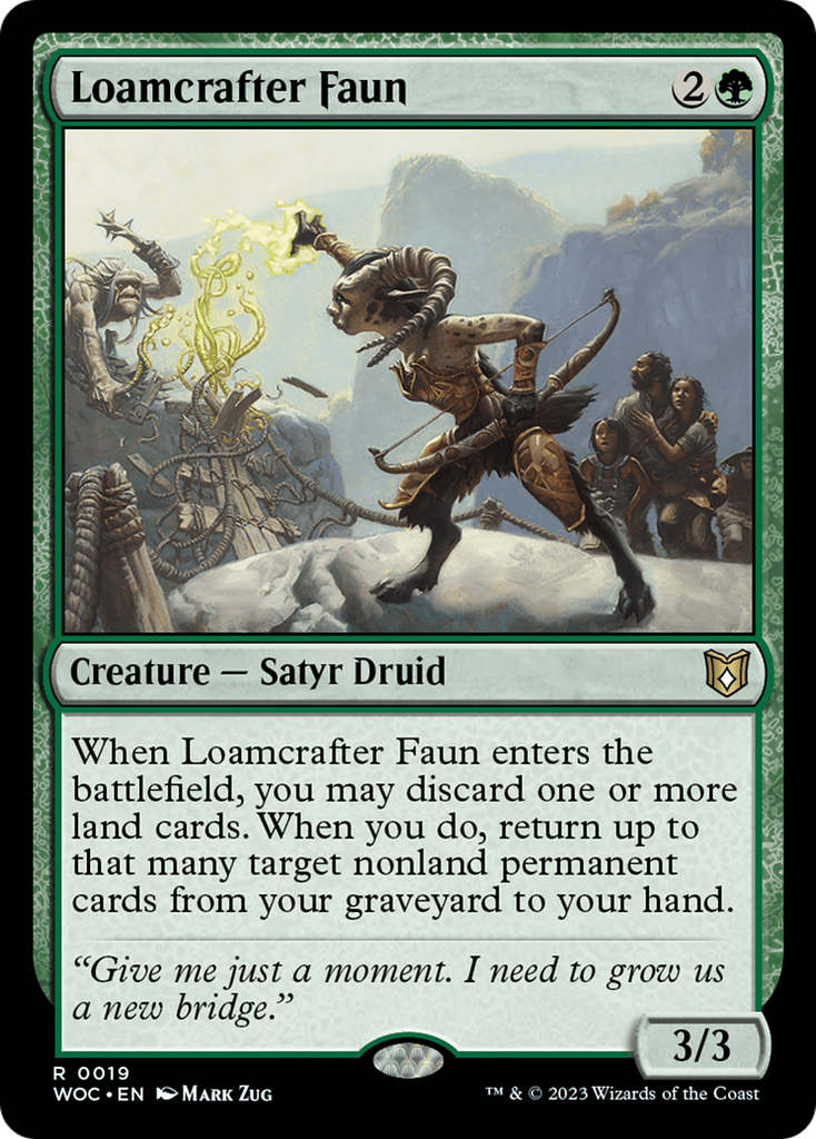 Magic: The Gathering - Loamcrafter Faun - Wilds of Eldraine Commander