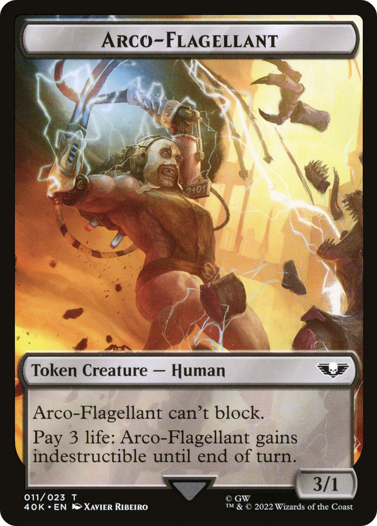 Magic: The Gathering - Arco-Flagellant Token - Warhammer 40000 Tokens