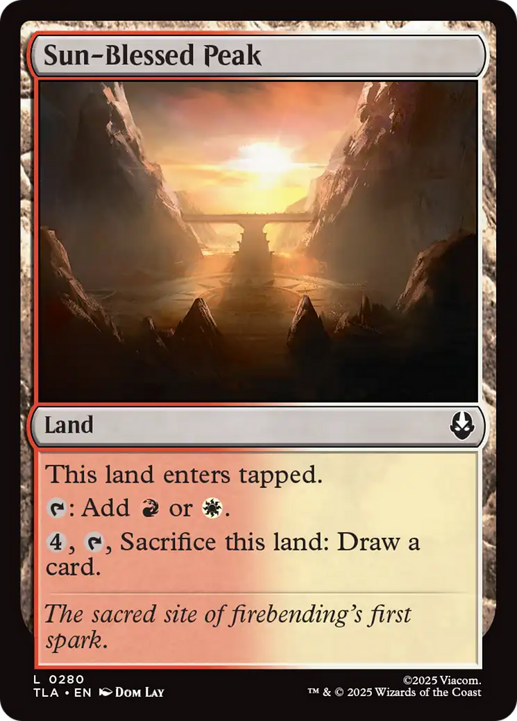 Magic: The Gathering - Sun-Blessed Peak - Avatar: The Last Airbender