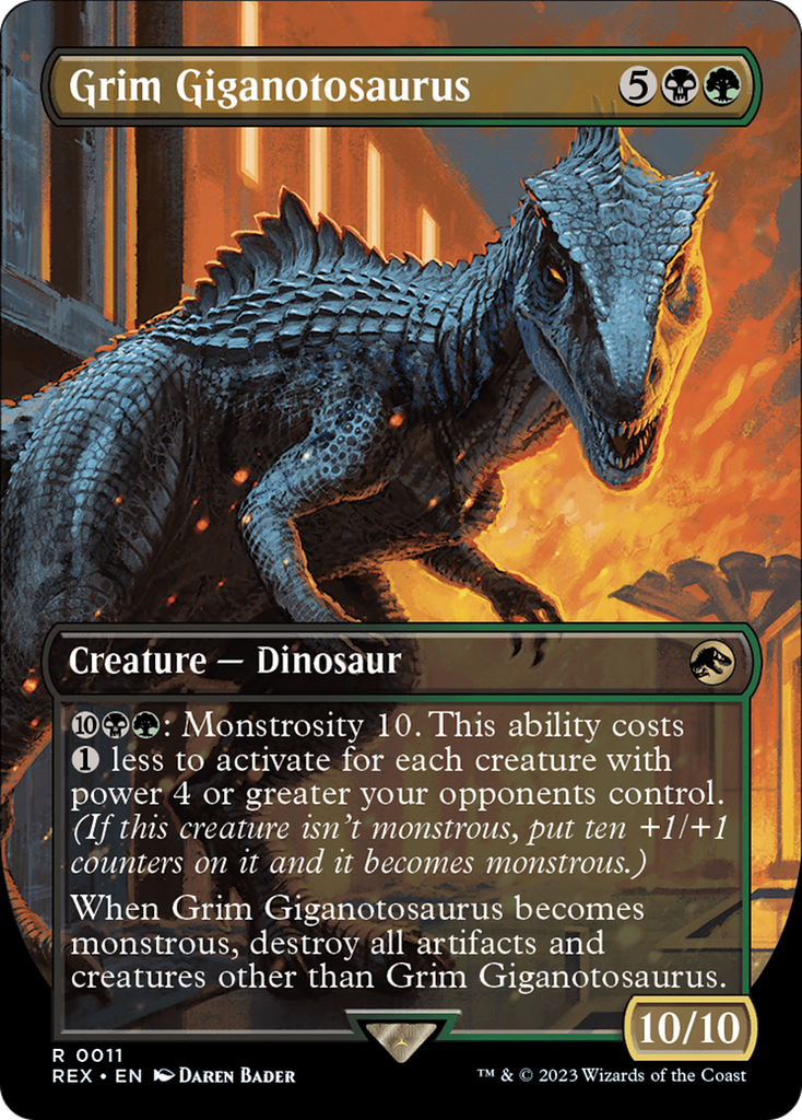 Magic: The Gathering - Grim Giganotosaurus - Jurassic World Collection