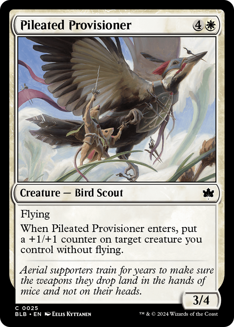 Magic: The Gathering - Pileated Provisioner Foil - Bloomburrow