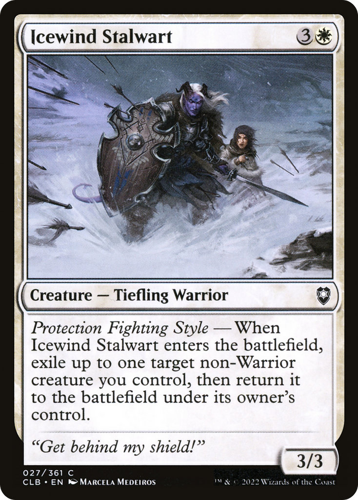 Magic: The Gathering - Icewind Stalwart - Commander Legends: Battle for Baldur's Gate