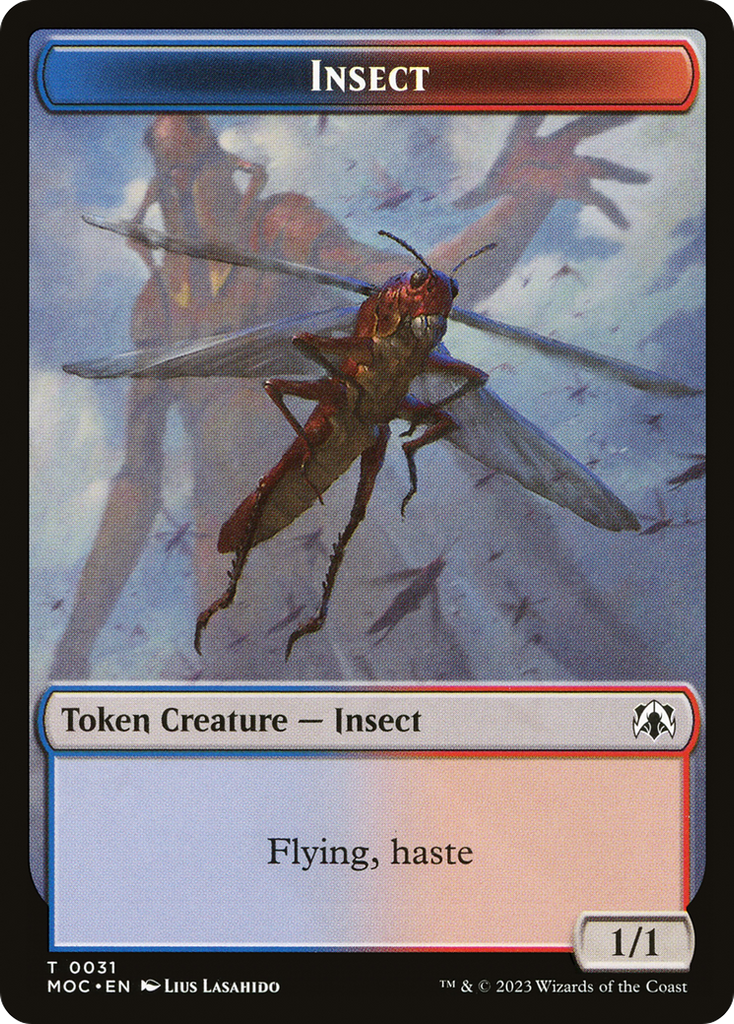 Magic: The Gathering - Insect Token - March of the Machine Commander Tokens