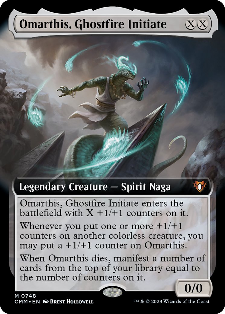 Magic: The Gathering - Omarthis, Ghostfire Initiate Foil - Commander Masters