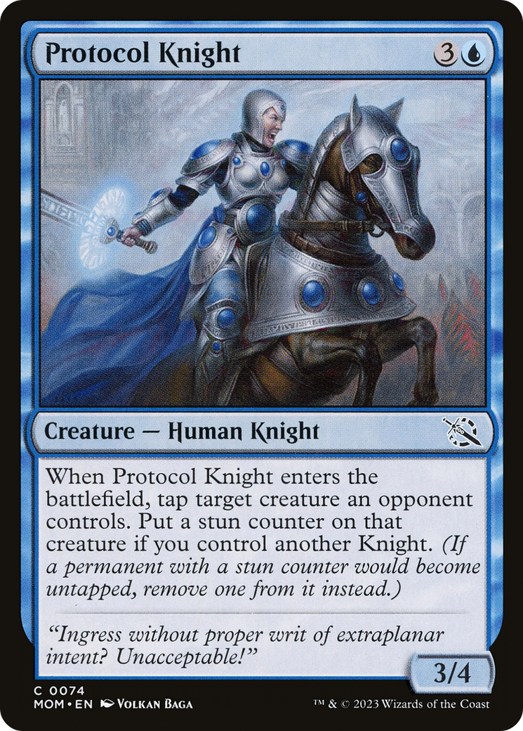 Magic: The Gathering - Protocol Knight Foil - March of the Machine