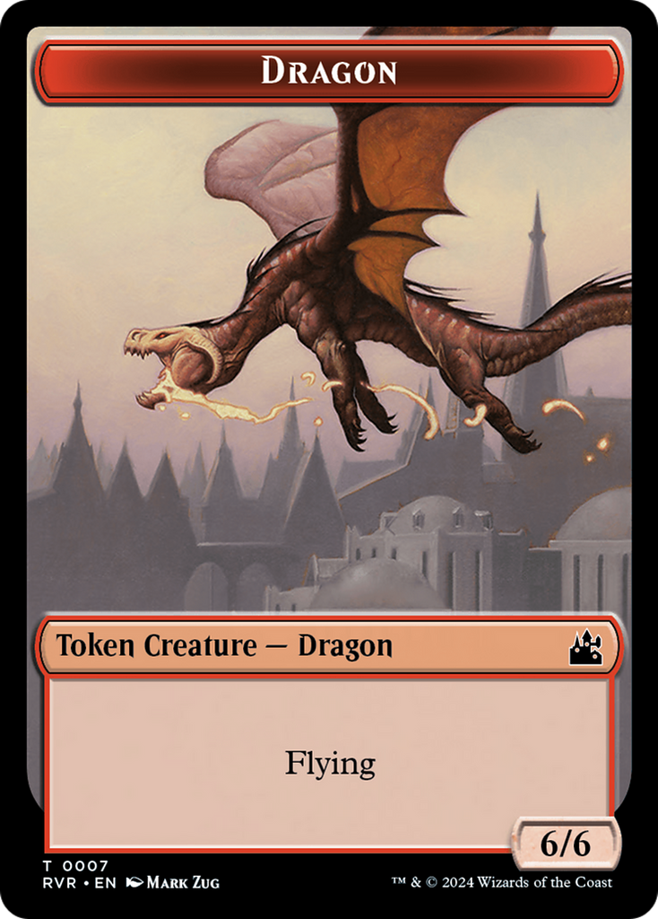 Magic: The Gathering - Dragon Token - Ravnica Remastered Tokens