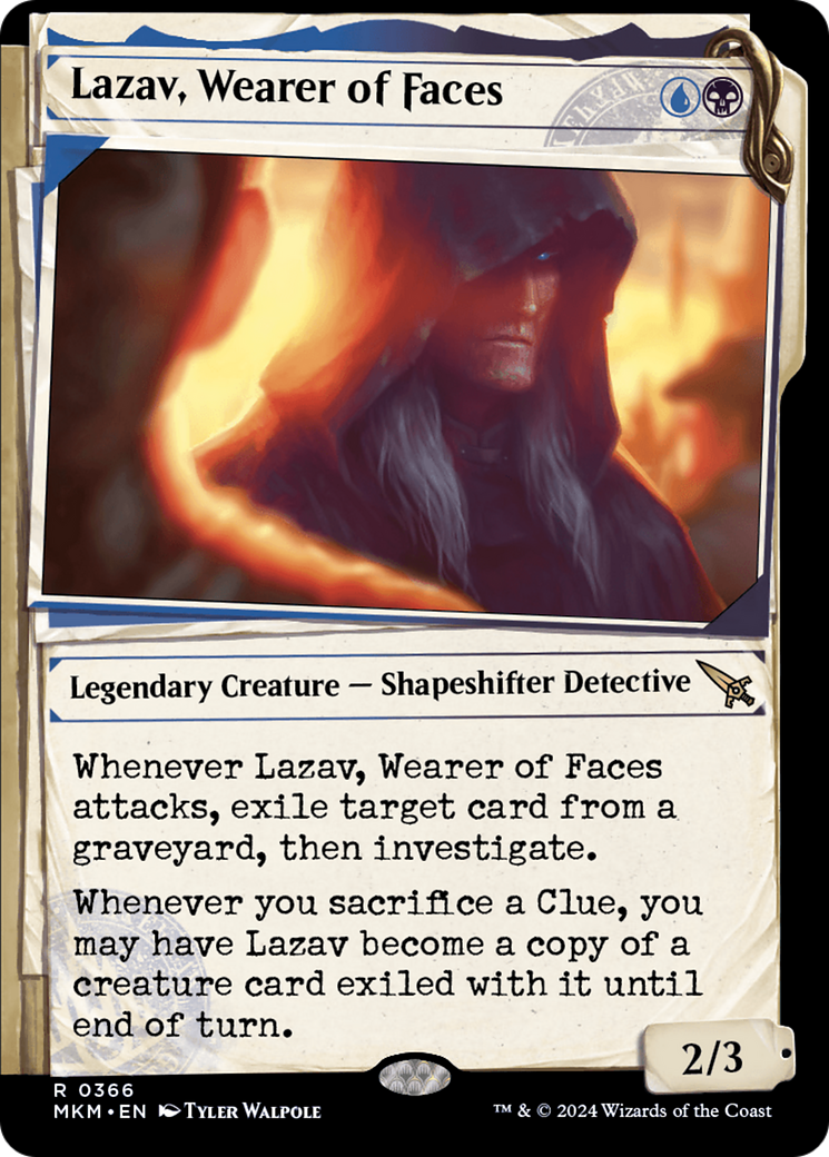 Magic: The Gathering - Lazav, Wearer of Faces Foil - Murders at Karlov Manor