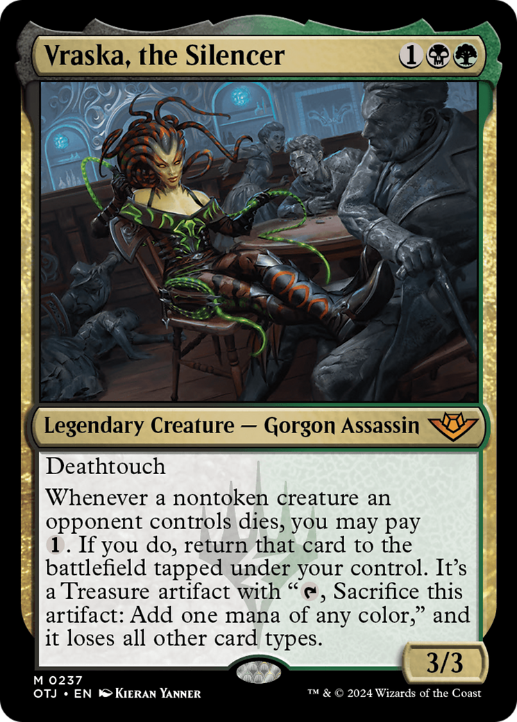 Magic: The Gathering - Vraska, the Silencer Foil - Outlaws of Thunder Junction