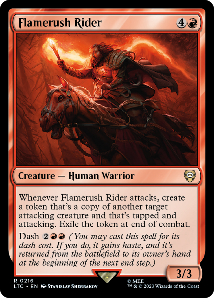 Magic: The Gathering - Flamerush Rider - Tales of Middle-earth Commander