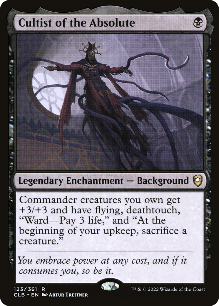 Magic: The Gathering - Cultist of the Absolute - Commander Legends: Battle for Baldur's Gate