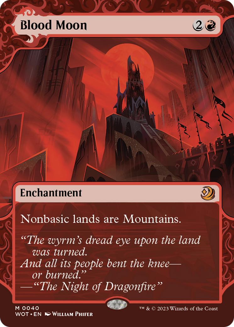 Magic: The Gathering - Blood Moon Foil - Wilds of Eldraine: Enchanting Tales