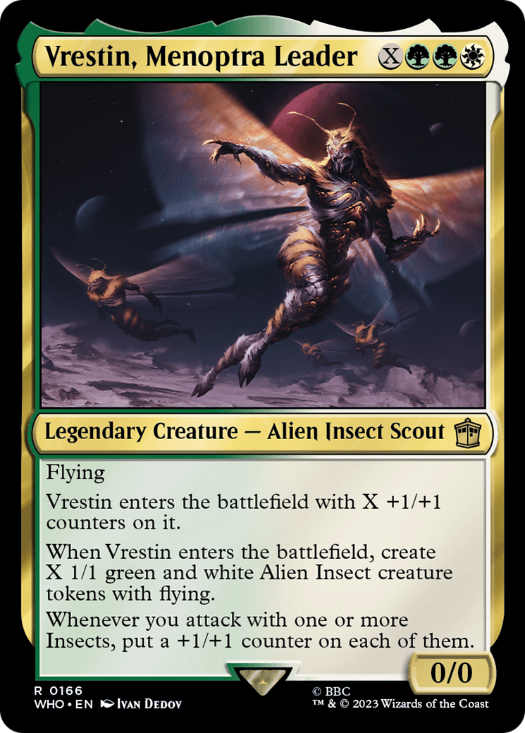 Magic: The Gathering - Vrestin, Menoptra Leader Foil - Doctor Who