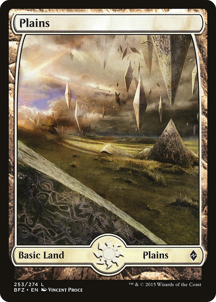 Magic: The Gathering - Plains #253 Foil - Battle for Zendikar