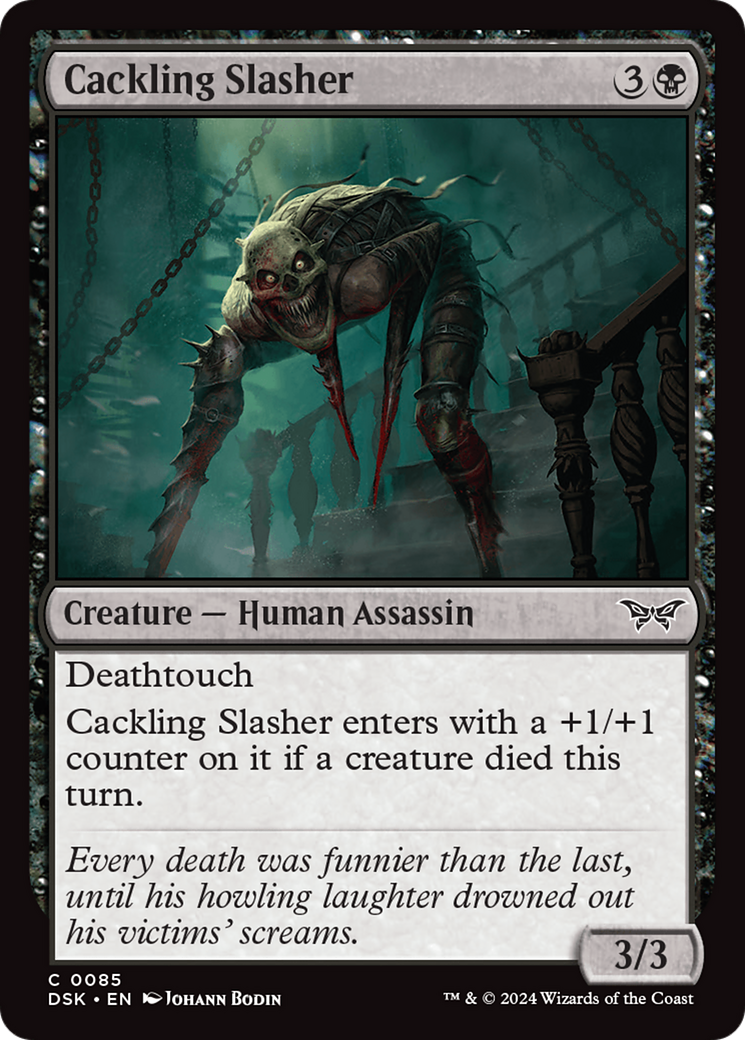 Magic: The Gathering - Cackling Slasher Foil - Duskmourn: House of Horror