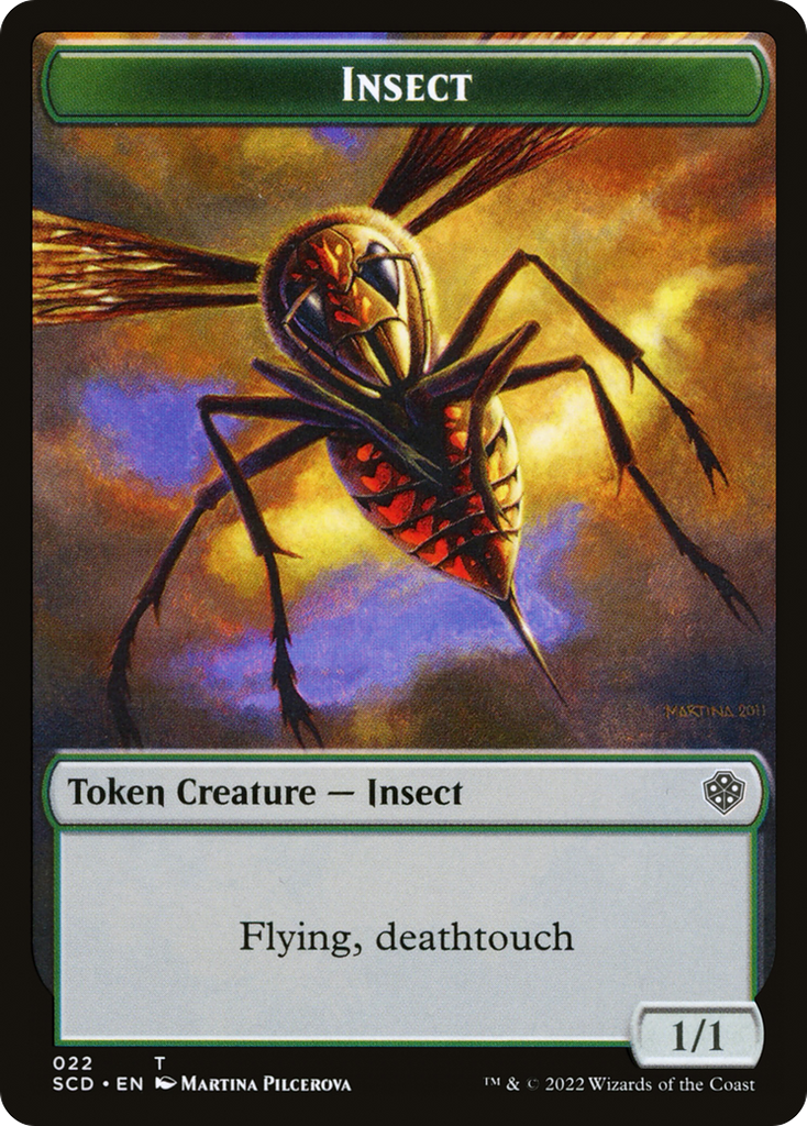 Magic: The Gathering - Insect Token - Starter Commander Deck Tokens
