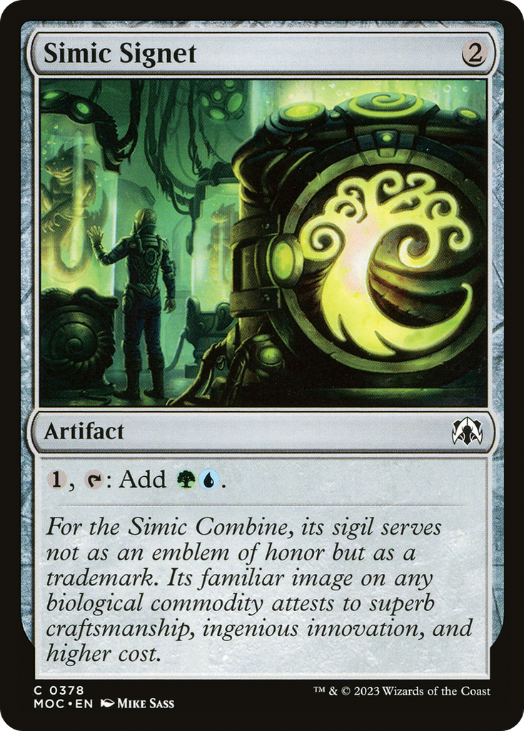Magic: The Gathering - Simic Signet - March of the Machine Commander