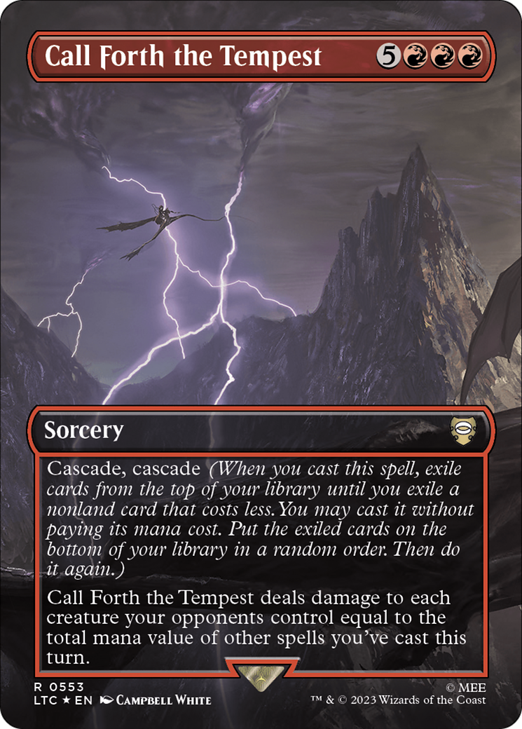 Magic: The Gathering - Call Forth the Tempest Foil - Tales of Middle-earth Commander
