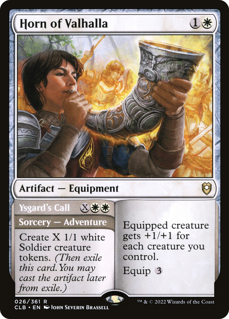 Magic: The Gathering - Horn of Valhalla // Ysgard's Call - Commander Legends: Battle for Baldur's Gate