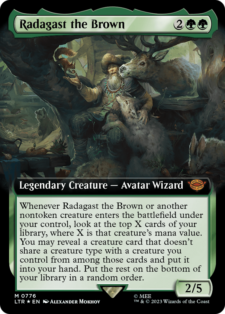 Magic: The Gathering - Radagast the Brown Foil - The Lord of the Rings: Tales of Middle-earth