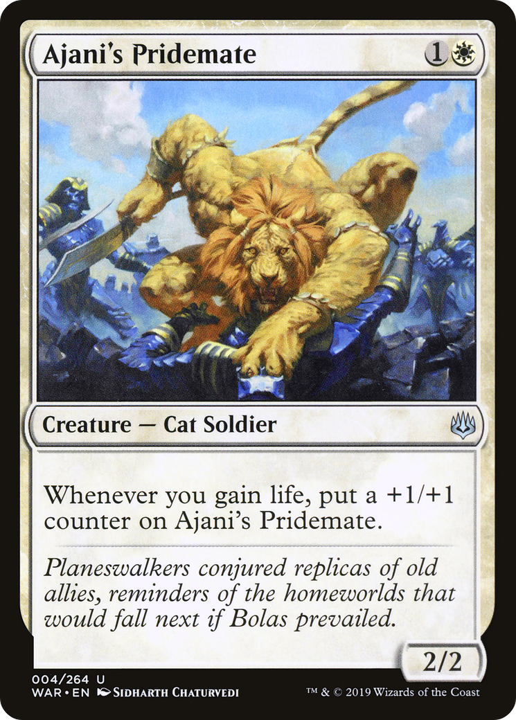 Magic: The Gathering - Ajani's Pridemate Foil - War of the Spark