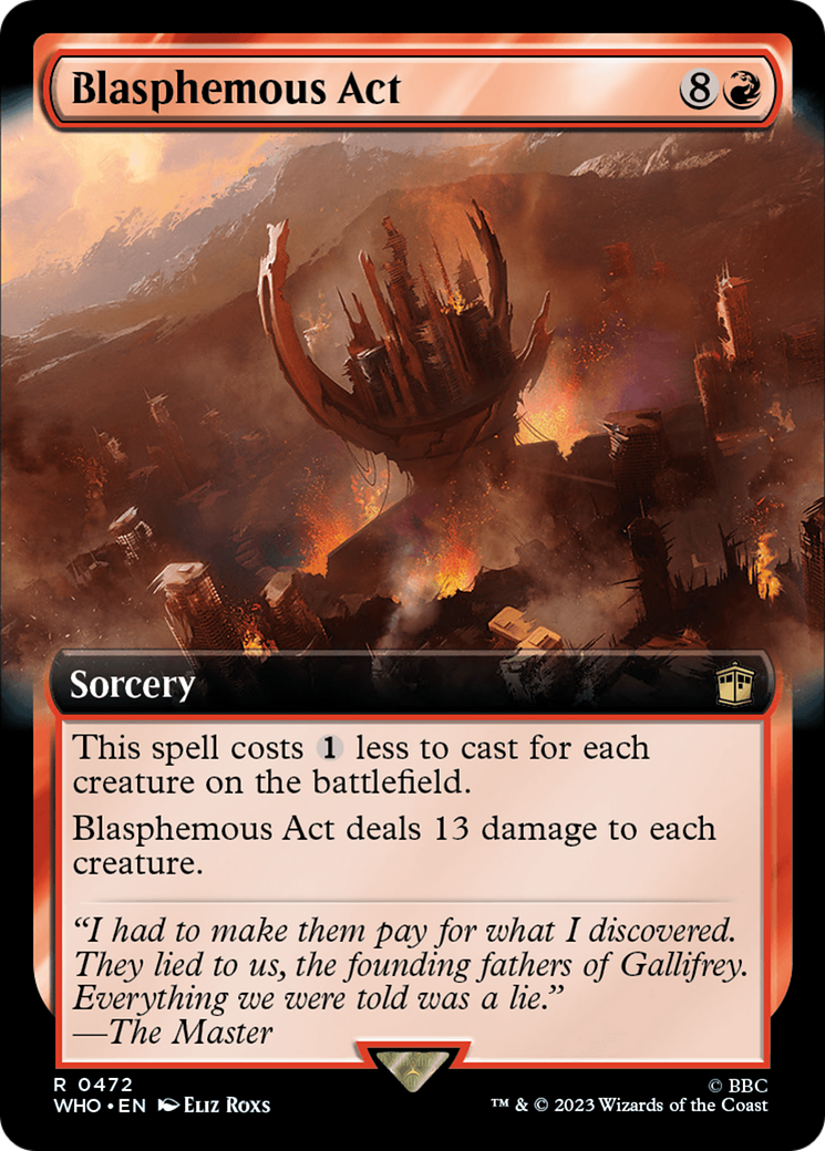 Magic: The Gathering - Blasphemous Act Foil - Doctor Who
