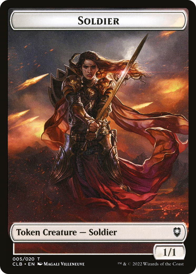 Magic: The Gathering - Soldier Token - Battle for Baldur's Gate Tokens