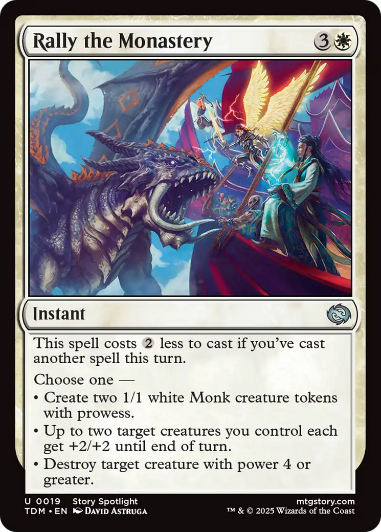 Magic: The Gathering - Rally the Monastery Foil - Tarkir: Dragonstorm