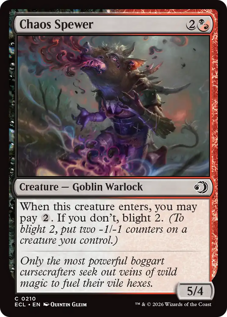 Magic: The Gathering - Chaos Spewer Foil - Lorwyn Eclipsed