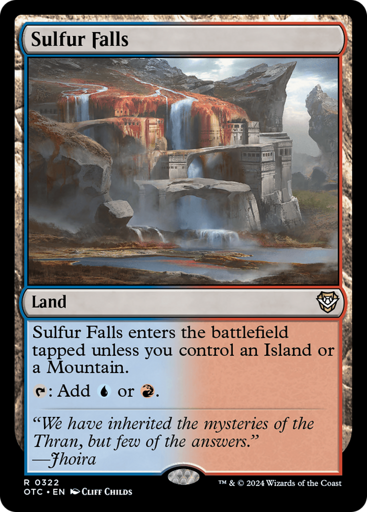 Magic: The Gathering - Sulfur Falls - Outlaws of Thunder Junction Commander
