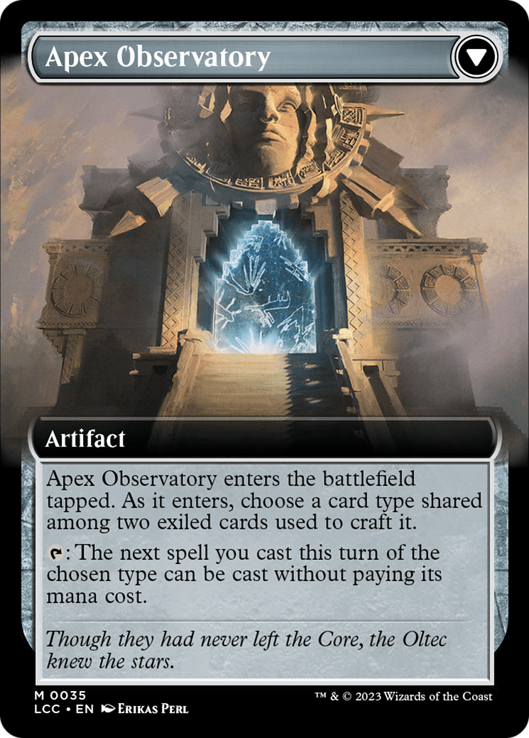 Magic: The Gathering - Eye of Ojer Taq // Apex Observatory Foil - The Lost Caverns of Ixalan Commander