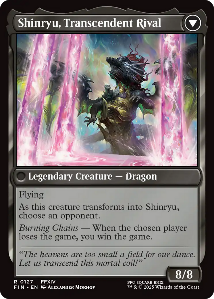 Magic: The Gathering - Zenos yae Galvus // Shinryu, Transcendent Rival - Final Fantasy