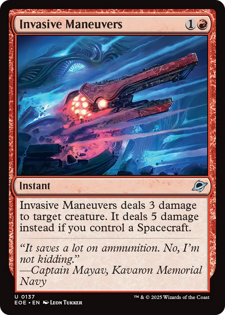 Magic: The Gathering - Invasive Maneuvers - Edge of Eternities