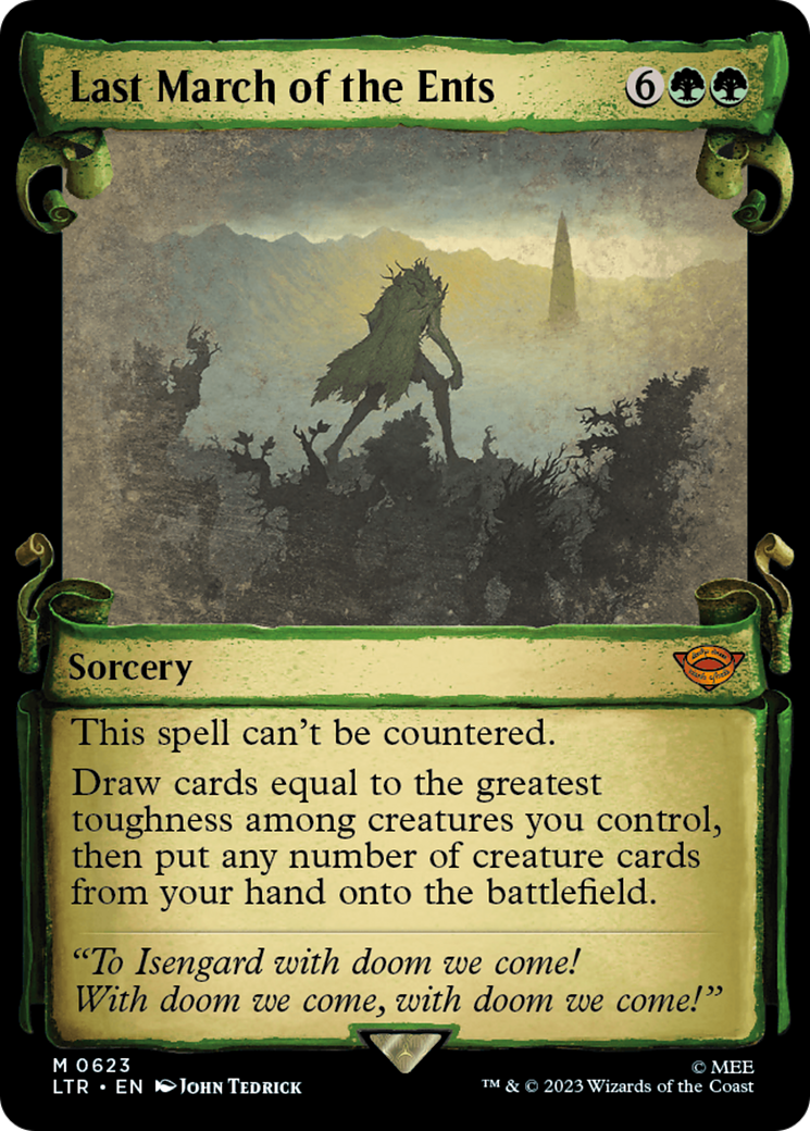 Magic: The Gathering - Last March of the Ents Foil - The Lord of the Rings: Tales of Middle-earth