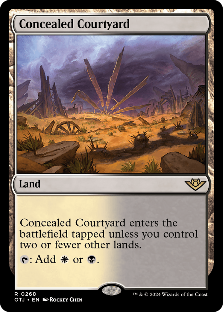 Magic: The Gathering - Concealed Courtyard Foil - Outlaws of Thunder Junction