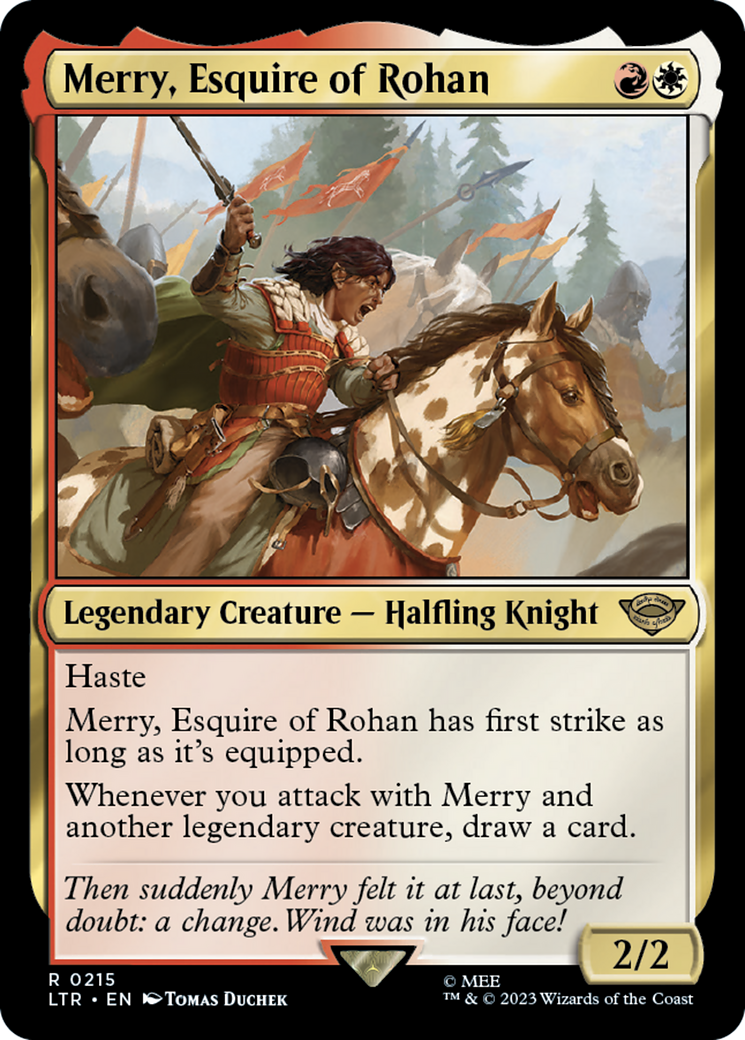 Magic: The Gathering - Merry, Esquire of Rohan Foil - The Lord of the Rings: Tales of Middle-earth