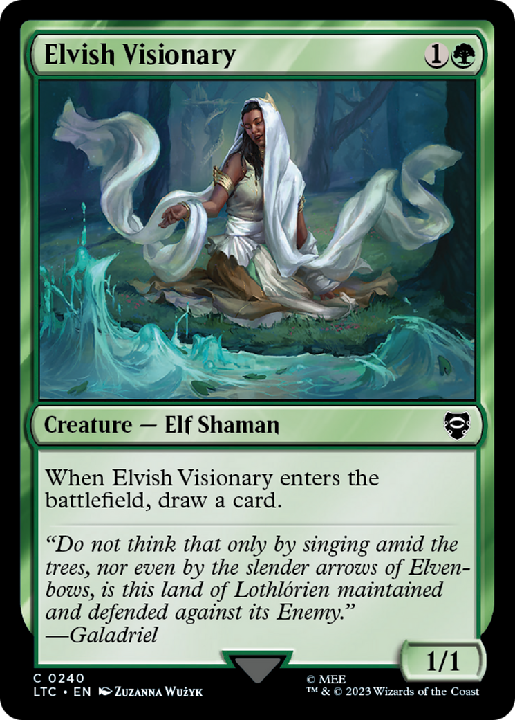 Magic: The Gathering - Elvish Visionary - Tales of Middle-earth Commander