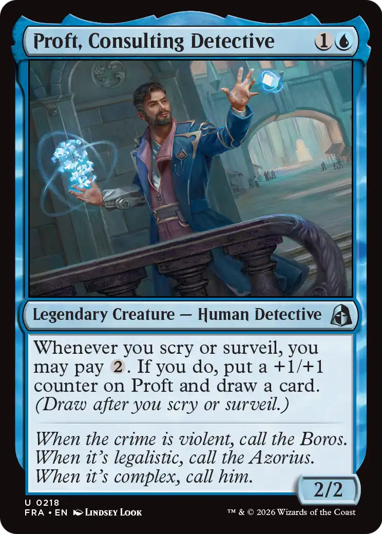 Magic: The Gathering - Proft, Consulting Detective - Reality Fracture